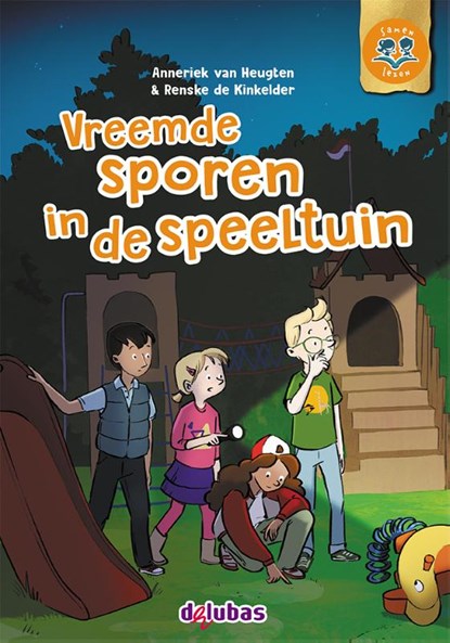 Vreemde sporen in de speeltuin geschreven door Anneriek van Heugten. Aan dit digitale samenleesboek werkte Wiggert Loonstra mee.